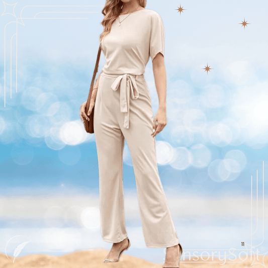 Lace Up Casual Slim Romper - SensorySoft