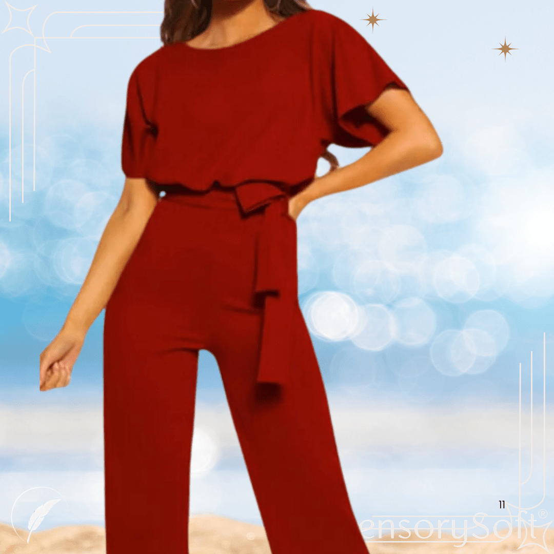Lace Up Casual Slim Romper - SensorySoft