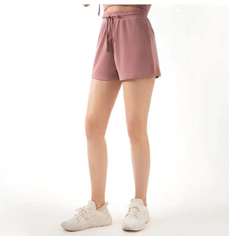 Lace Wide Loose Yoga Shorts for Women's Fitness - SensorySoft