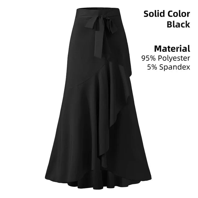 Ladies Casual Loose Ruffles Skirt - SensorySoftShop