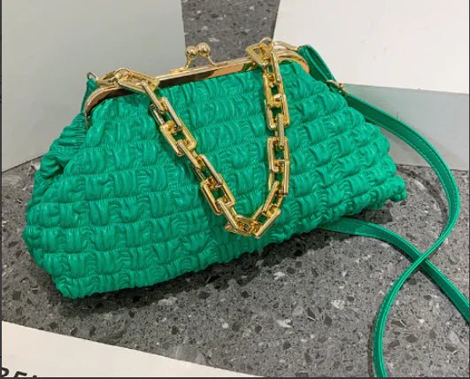 Ladies Pleated Handbags - SensorySoftShop