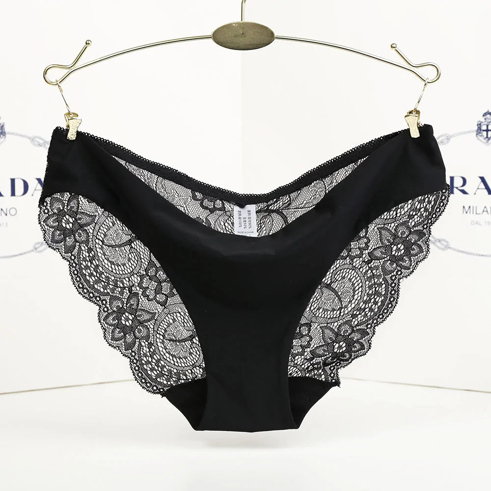 Ladies Transparent Low - Rise Cotton Briefs - SensorySoftShop