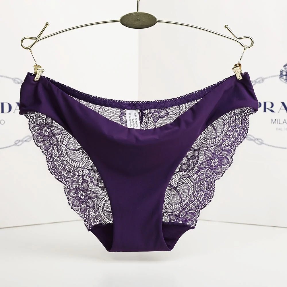 Ladies Transparent Low - Rise Cotton Briefs - SensorySoftShop