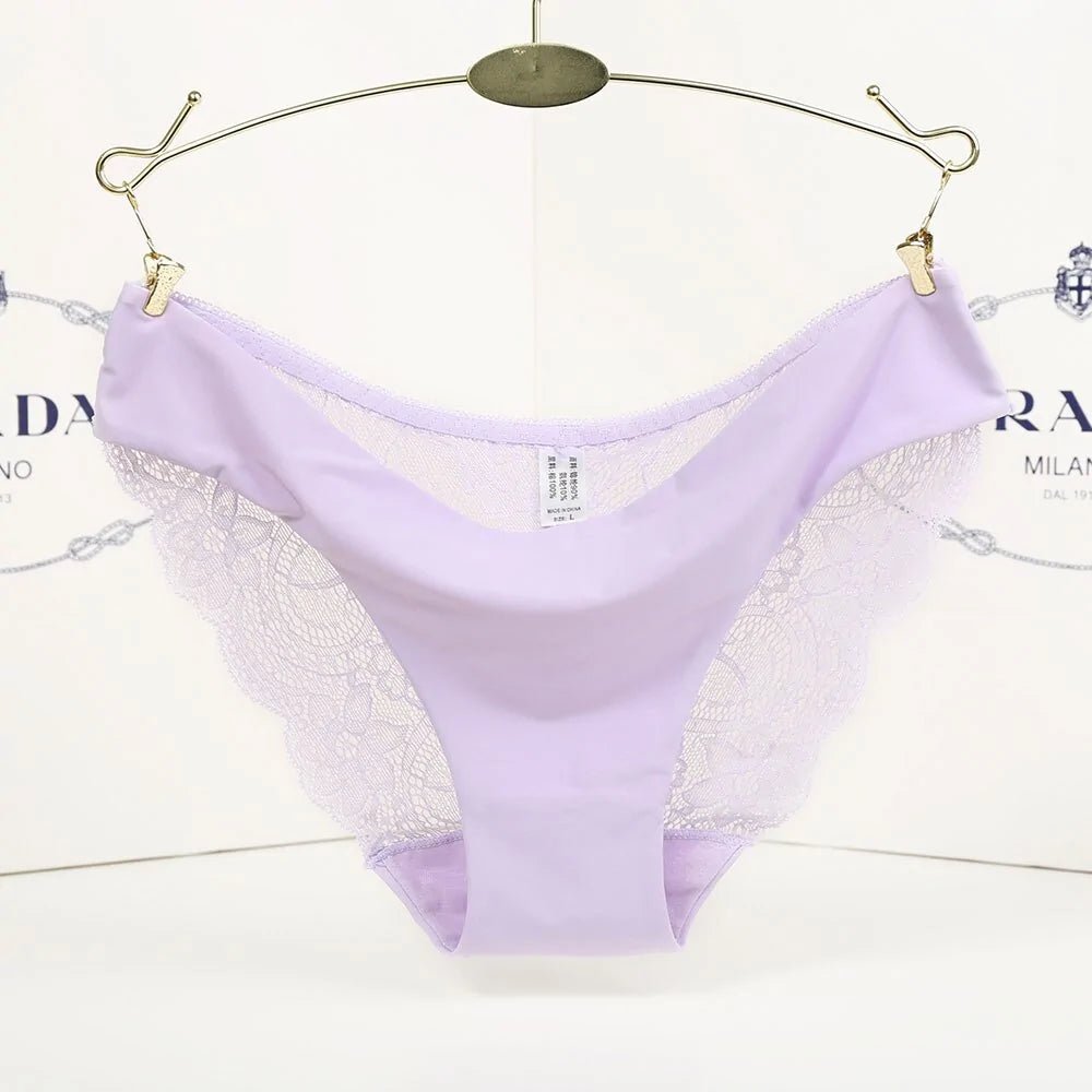Ladies Transparent Low - Rise Cotton Briefs - SensorySoftShop