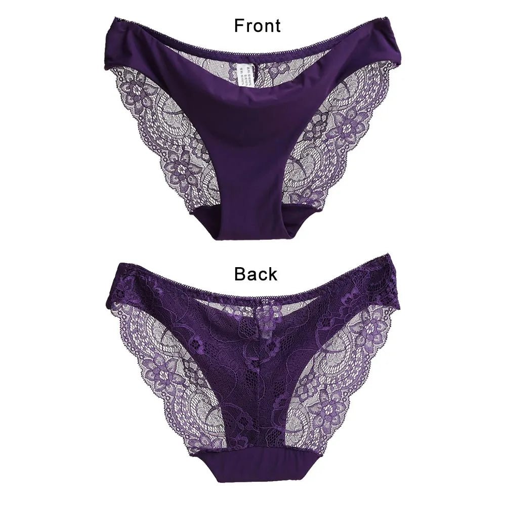 Ladies Transparent Low - Rise Cotton Briefs - SensorySoftShop