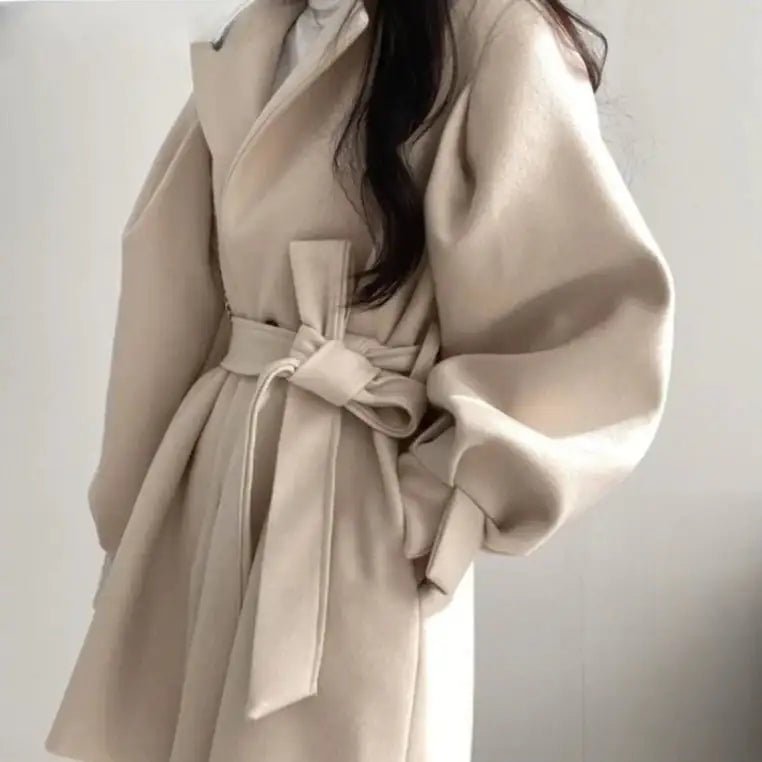 Ladies Winter Thickened Wool Coat - SensorySoft