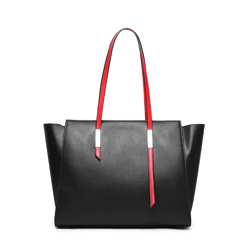 Large Capacity One - Shoulder Leather Handbag – Elegance with Everyday Ease - SensorySoft