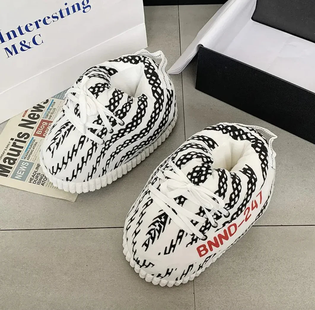 Large - Size Cotton Bread Slippers - SensorySoft
