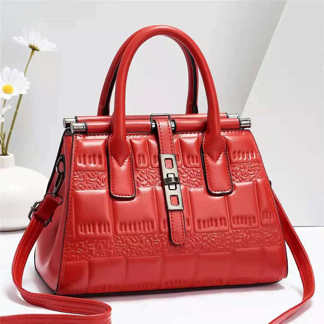 Leather Embossed Finish - Classic Business Handbags - SensorySoft