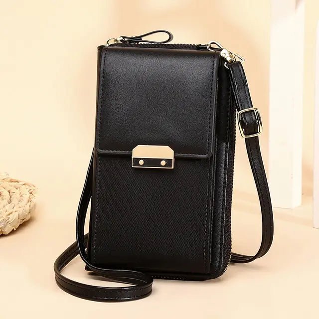 Leather Ladies Wallet Crossbody Bag - SensorySoftShop