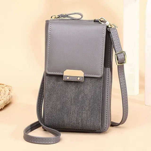 Leather Ladies Wallet Crossbody Bag - SensorySoftShop