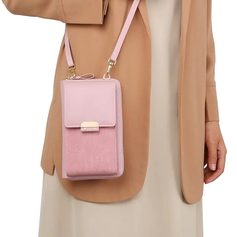 Leather Ladies Wallet Crossbody Bag - SensorySoftShop