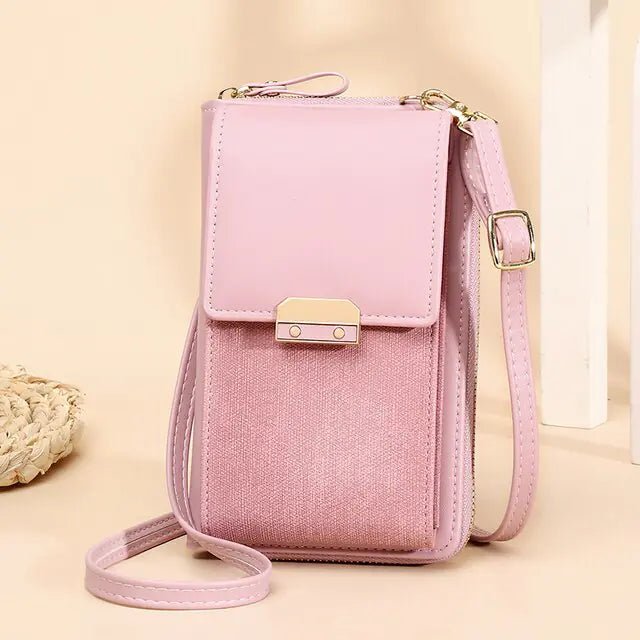 Leather Ladies Wallet Crossbody Bag - SensorySoftShop