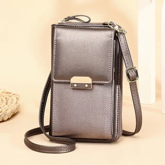Leather Ladies Wallet Crossbody Bag - SensorySoftShop