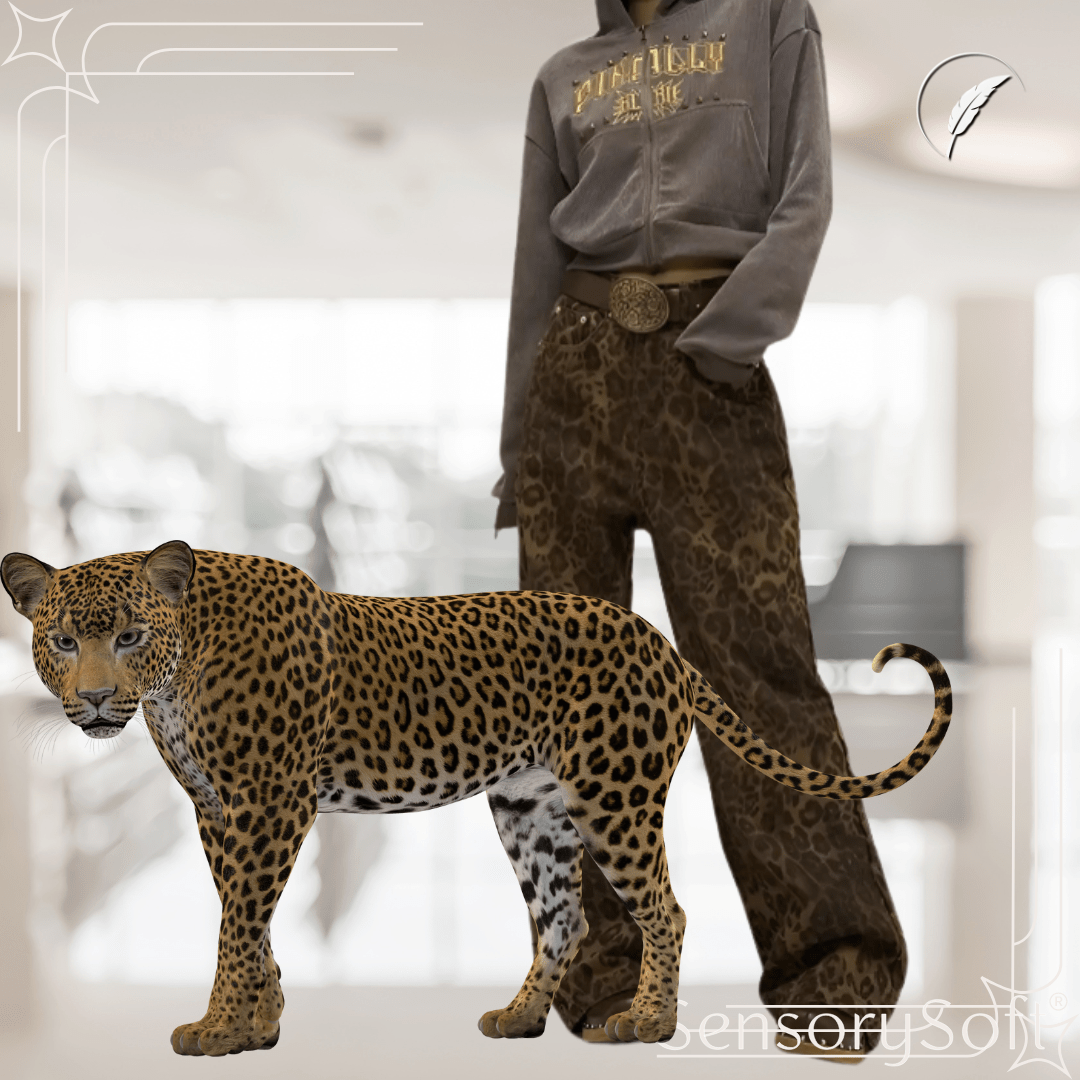 Leopard Print Jeans – Fierce Style, Unmatched Comfort - SensorySoft