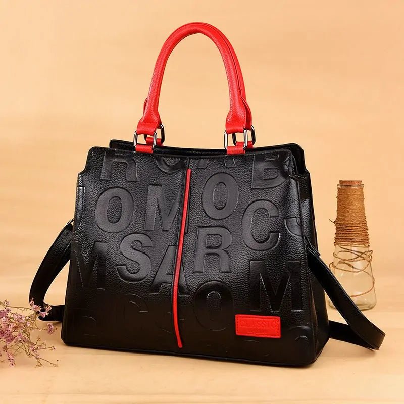 Letter Printed Luxury Handbags - SensorySoftShop
