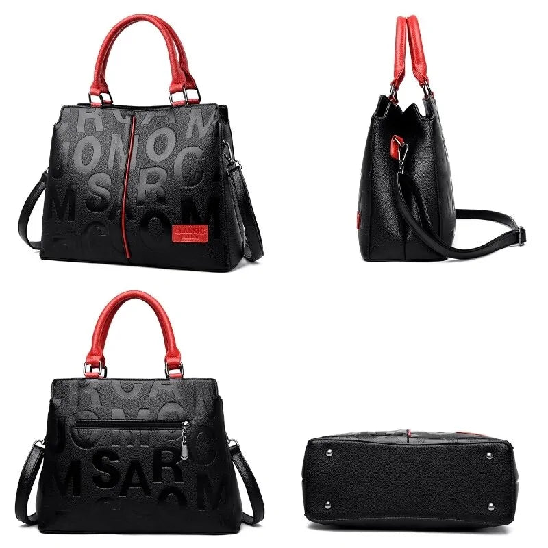 Letter Printed Luxury Handbags - SensorySoftShop