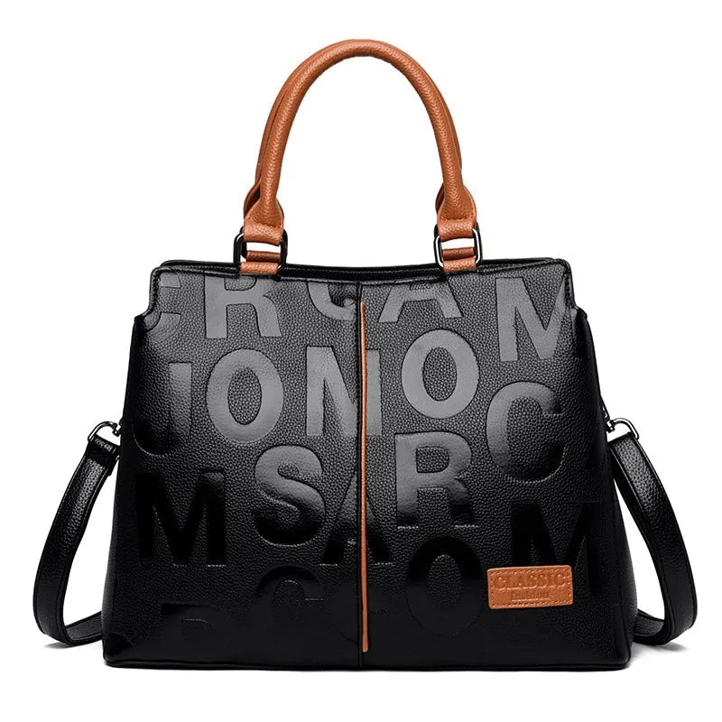 Letter Printed Luxury Handbags - SensorySoftShop