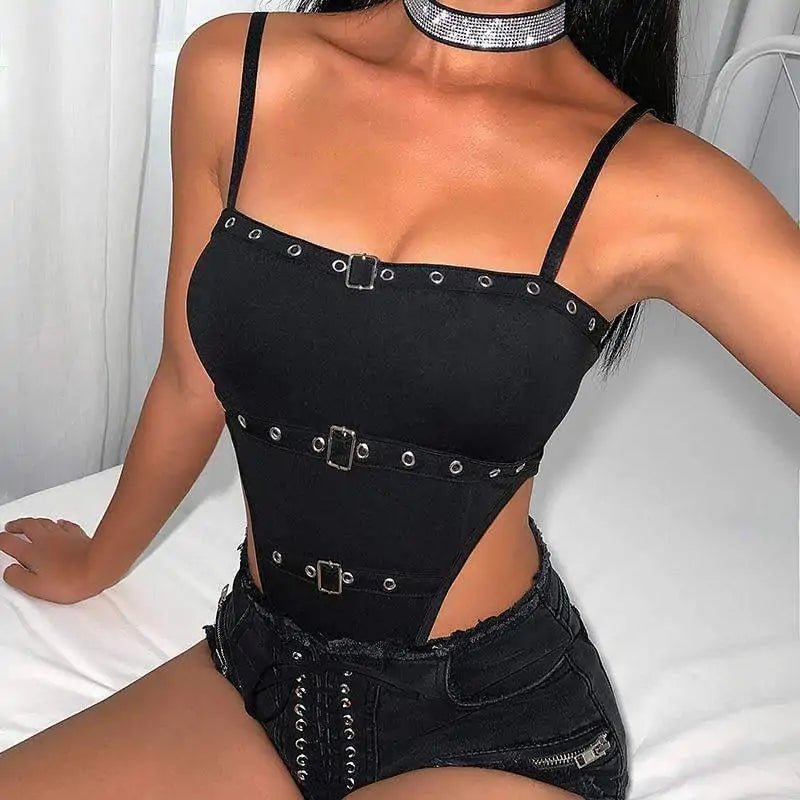 Lingerie Leather Erotic Bodysuit - SensorySoft