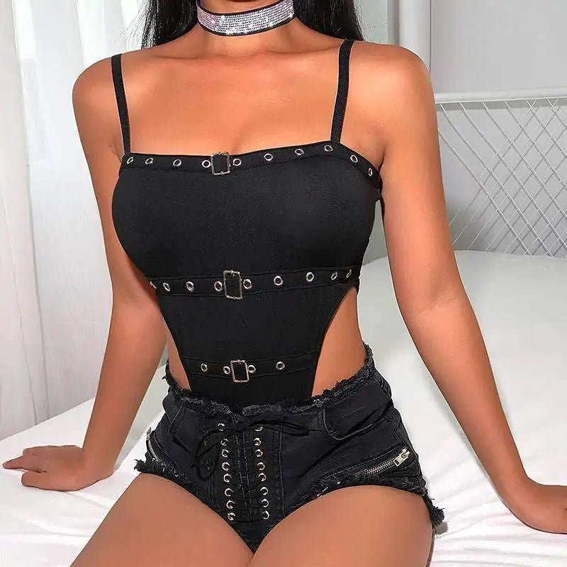 Lingerie Leather Erotic Bodysuit - SensorySoft