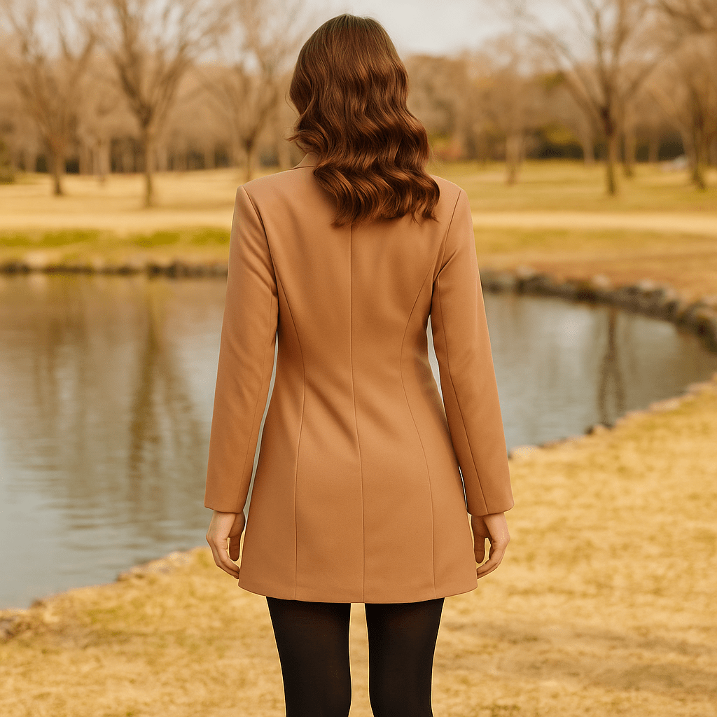 Long Sleeve Lapel Suit for Professional Attire - SensorySoft