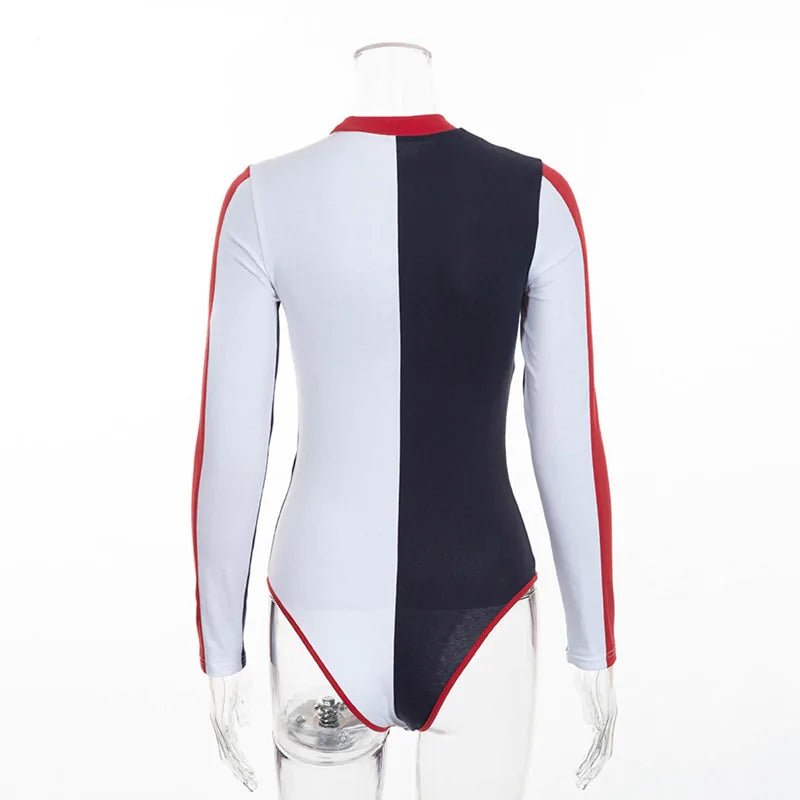 Long Sleeve Patchwork Bodysuit - SensorySoft