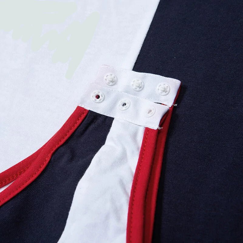 Long Sleeve Patchwork Bodysuit - SensorySoft