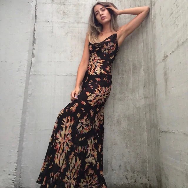 Low Cut Back Dress with Tie - SensorySoft
