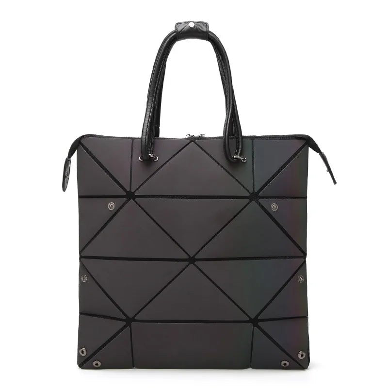 Luminous Geometric Ladies Tote Handbag - SensorySoftShop