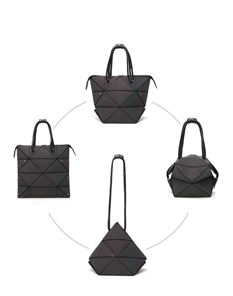 Luminous Geometric Ladies Tote Handbag - SensorySoftShop