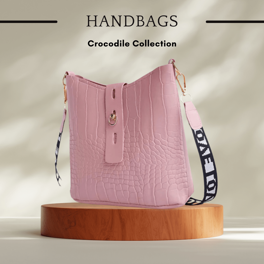 Luxury Crocodile Leather Crossbody Bag - SensorySoft