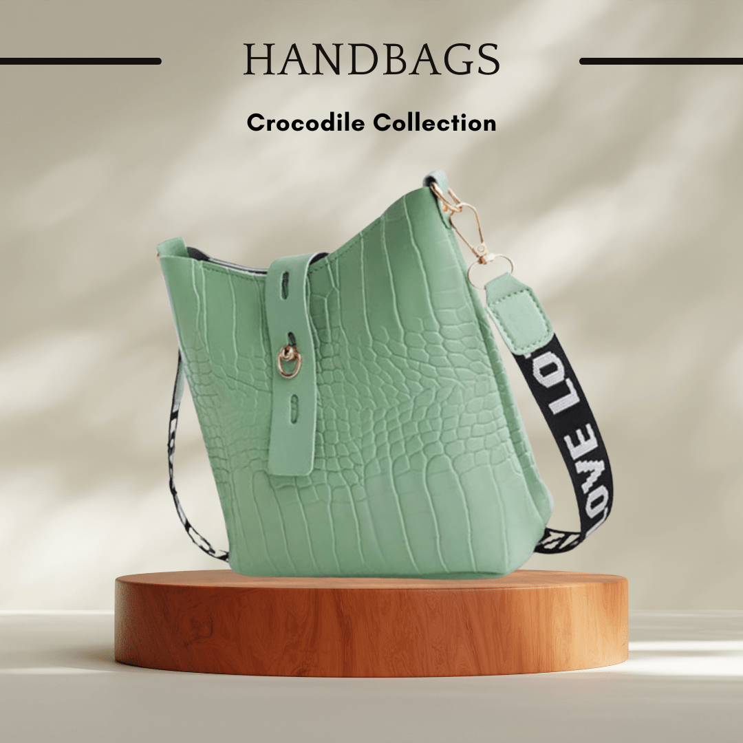 Luxury Crocodile Leather Crossbody Bag - SensorySoft