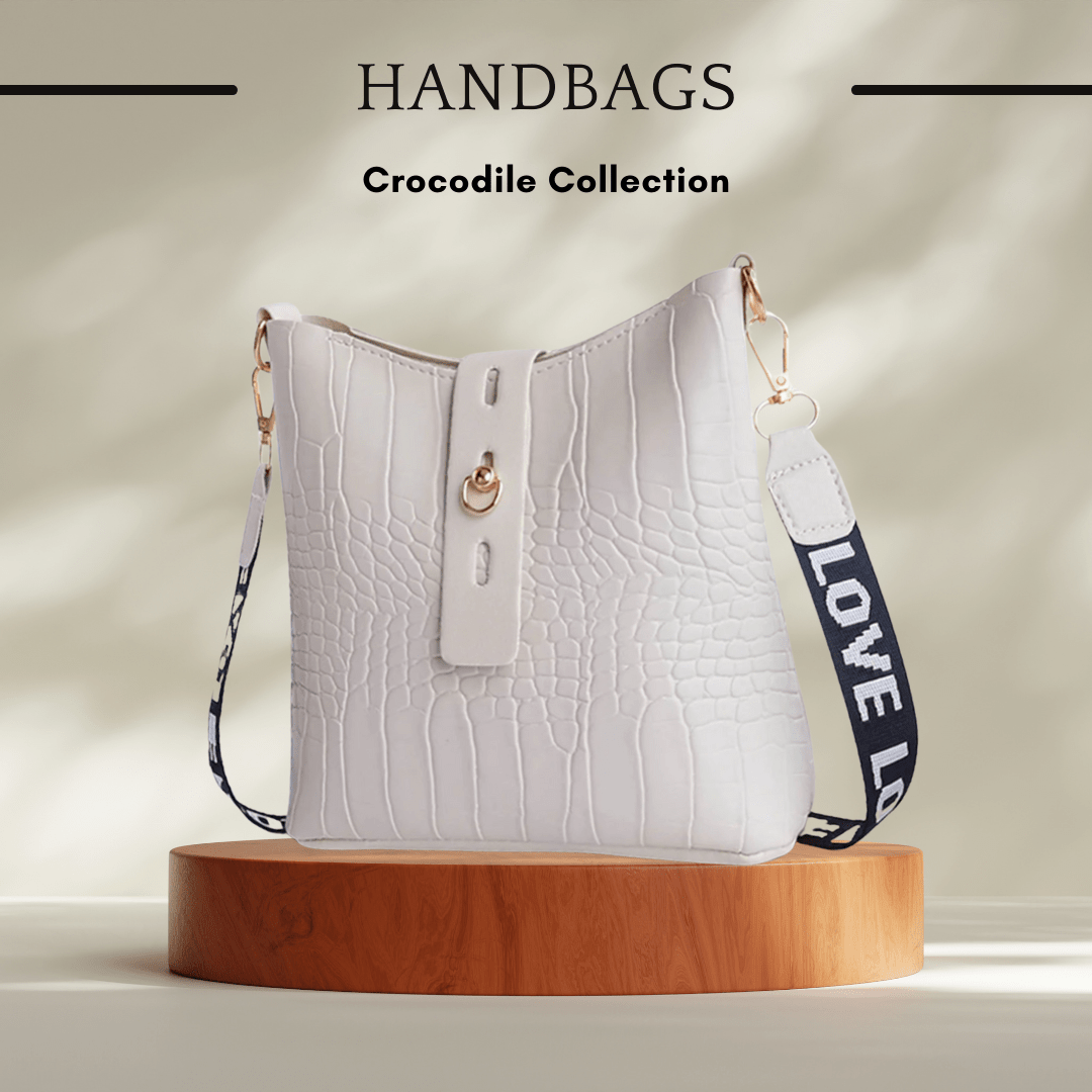 Luxury Crocodile Leather Crossbody Bag - SensorySoft