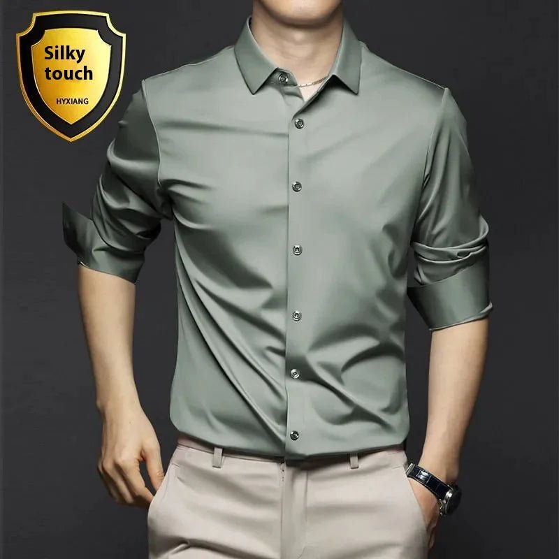 Luxury Ice Silk Shirts - Business and Stylish - SensorySoft