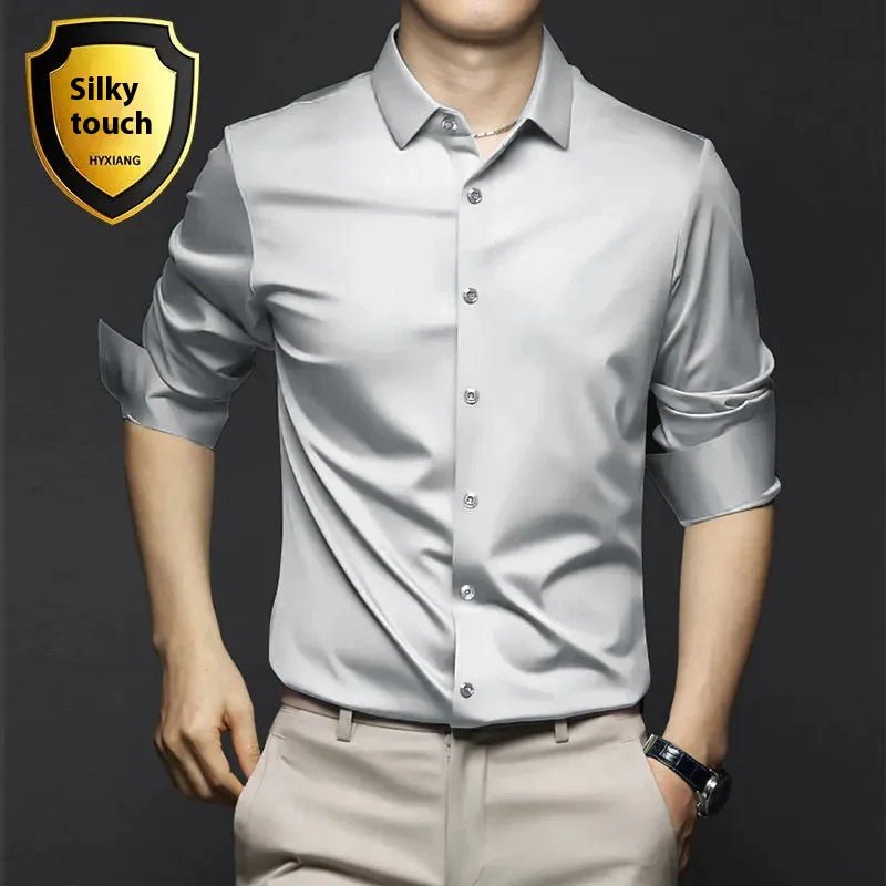 Luxury Ice Silk Shirts - Business and Stylish - SensorySoft