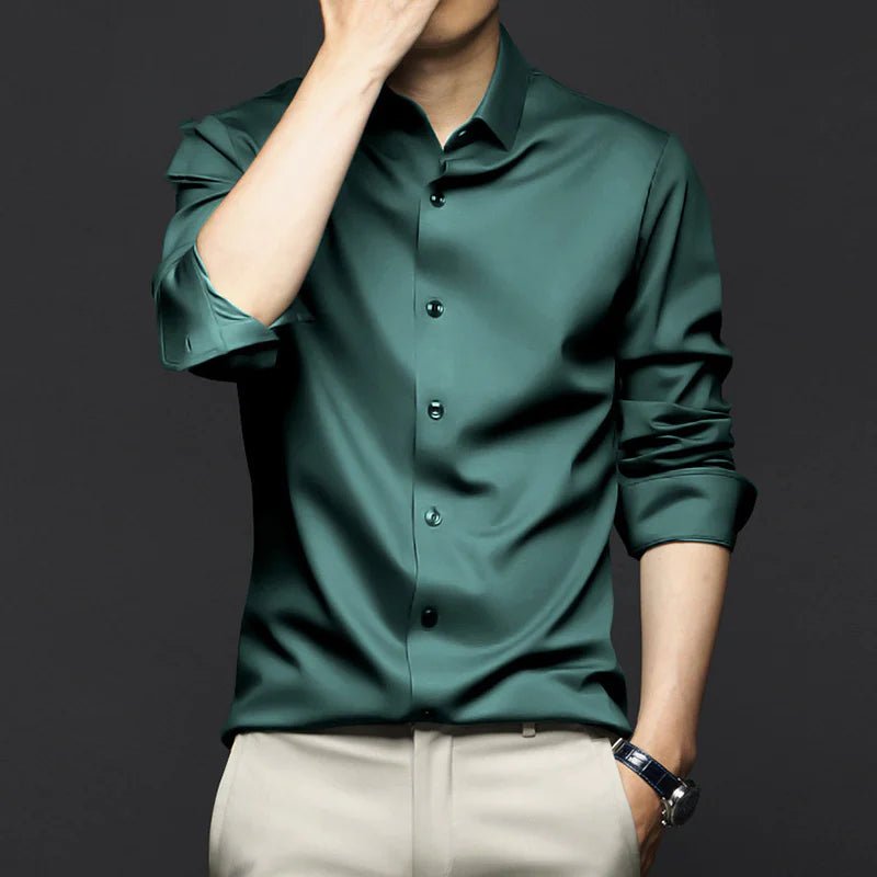 Luxury Ice Silk Shirts - Business and Stylish - SensorySoft