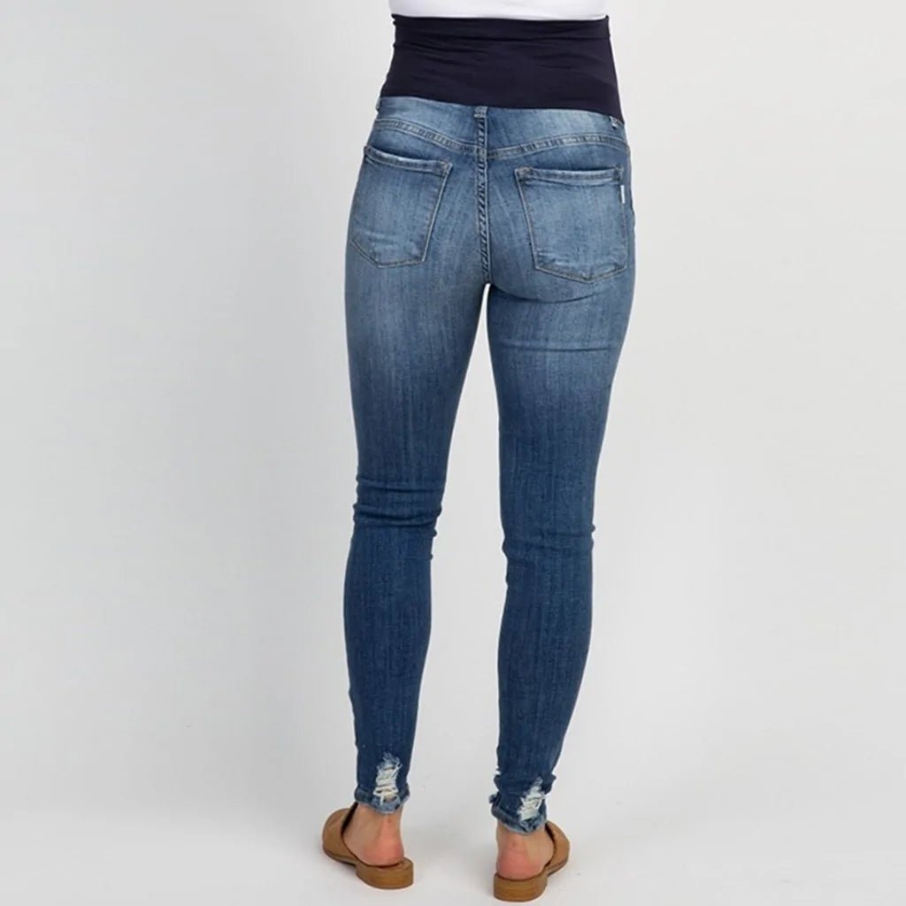 Maternity Ripped Jeans - Comfort for Mom's - SensorySoft