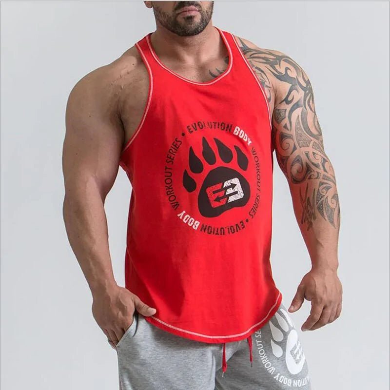 Men's Bodybuilding Stringer Tank Tops: Fitness Singlets - SensorySoft