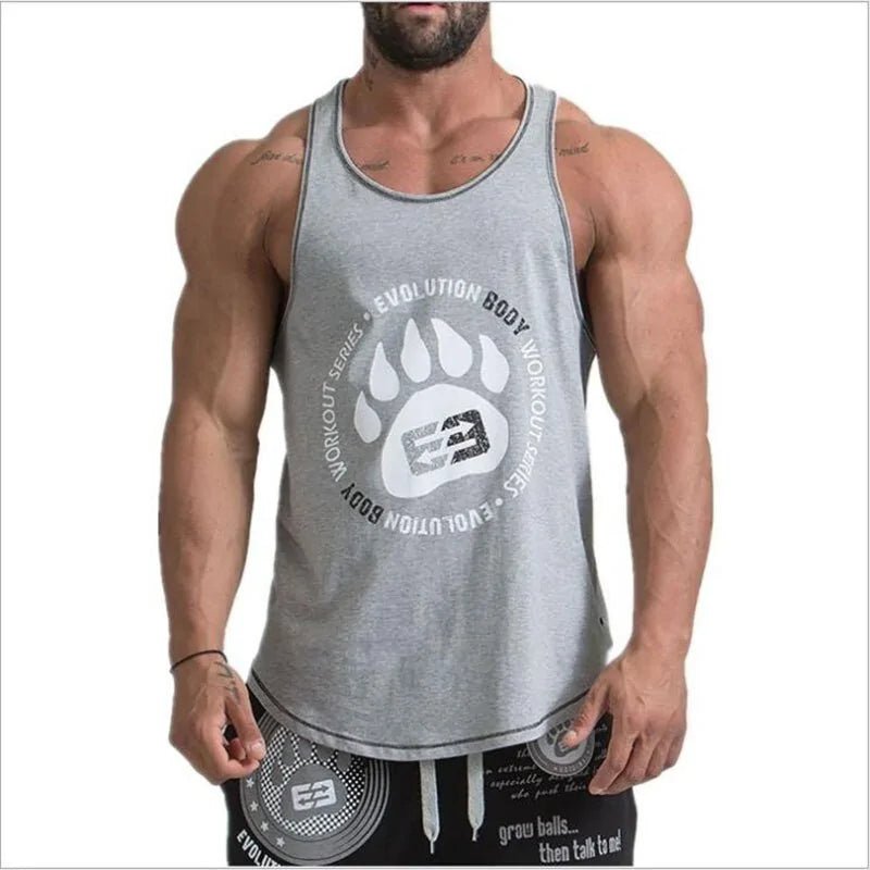 Men's Bodybuilding Stringer Tank Tops: Fitness Singlets - SensorySoft