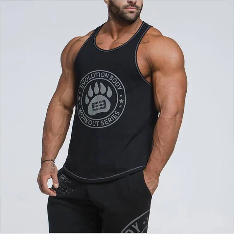 Men's Bodybuilding Stringer Tank Tops: Fitness Singlets - SensorySoft