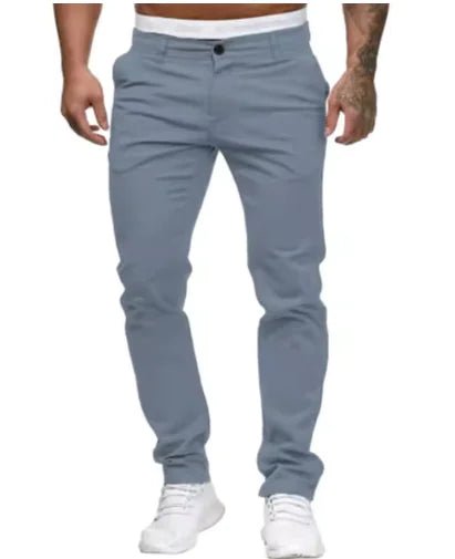 Men's Casual Slim - Ankle Trousers - SensorySoftShop