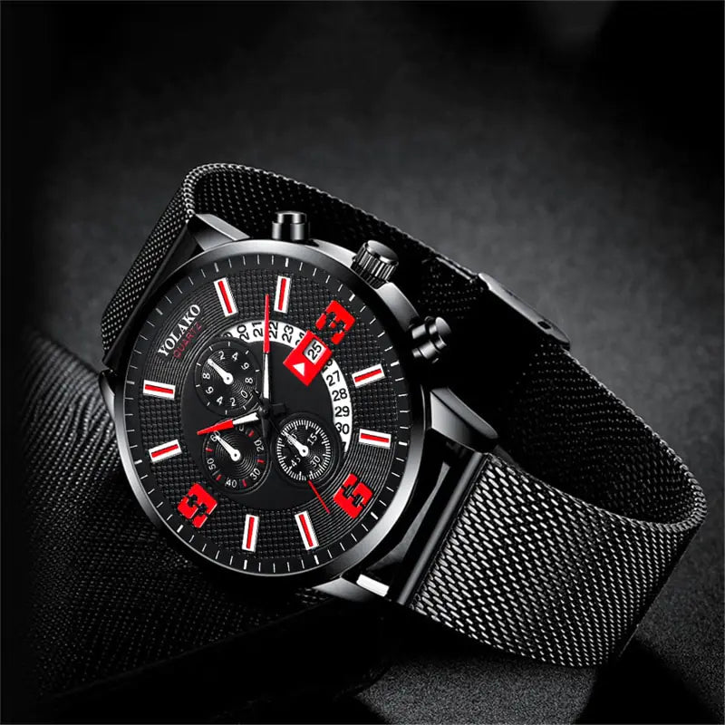Men’s Fashion Calendar Watch – Where Style Meets Precision - SensorySoft