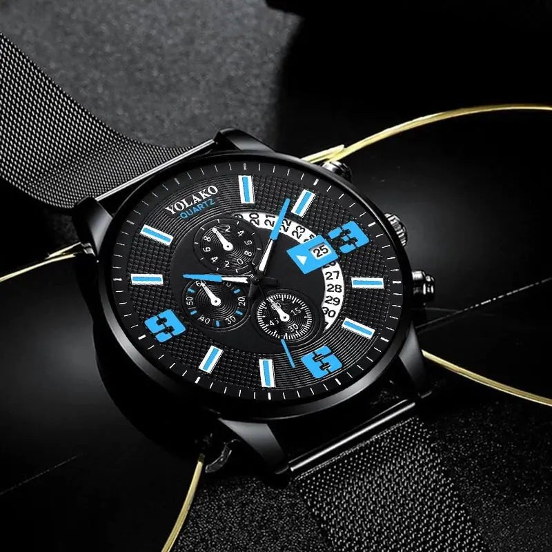Men’s Fashion Calendar Watch – Where Style Meets Precision - SensorySoft