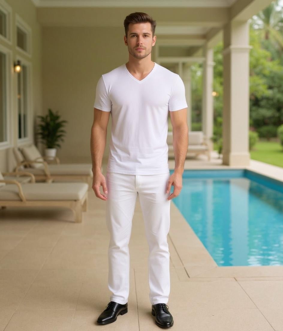 Men's Fashion T-Shirt - Summer Modal Polyester Scene - SensorySoft
