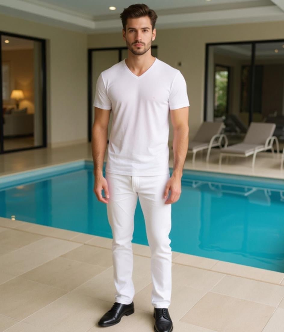 Men's Fashion T-Shirt - Summer Modal Polyester Scene - SensorySoft