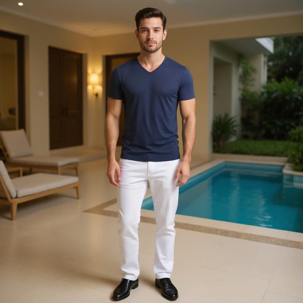 Men's Fashion T-Shirt - Summer Modal Polyester Scene - SensorySoft