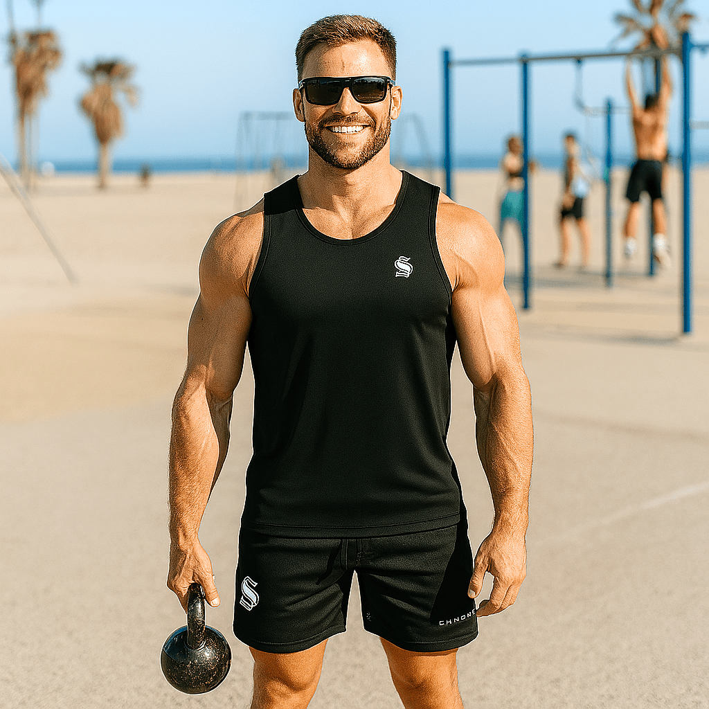 Men's Fitness Sports Double Layer Shorts - SensorySoft