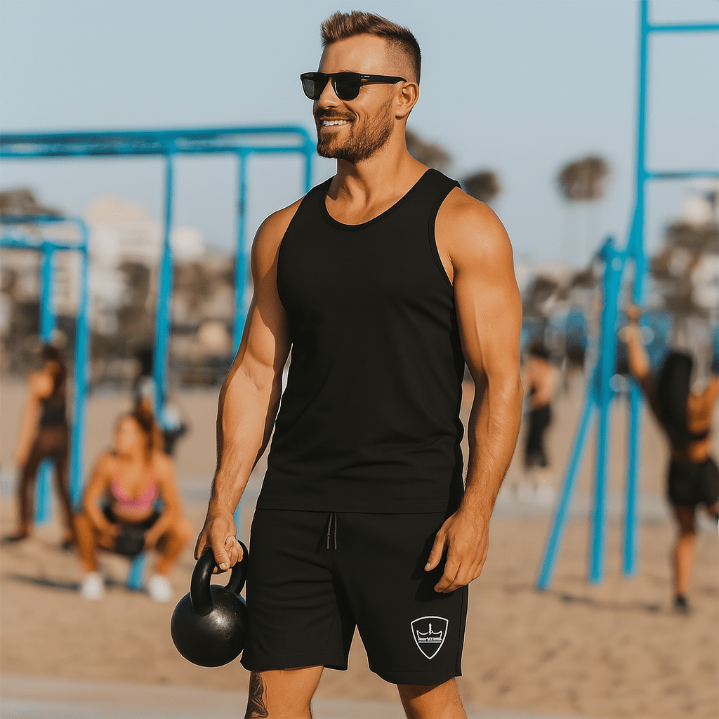 Men's Fitness Sports Double Layer Shorts - SensorySoft