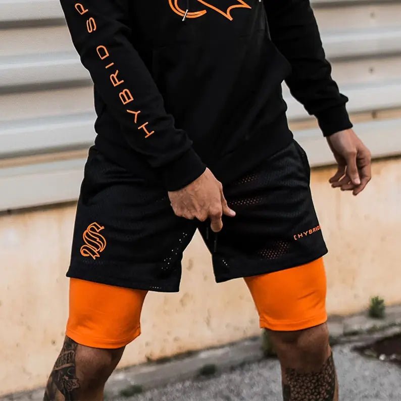 Men's Fitness Sports Double Layer Shorts - SensorySoft