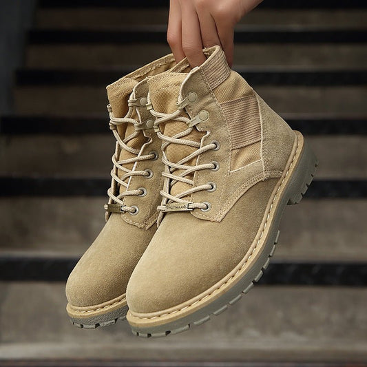 Men's High - Top British Retro Trend Boots - SensorySoftShop